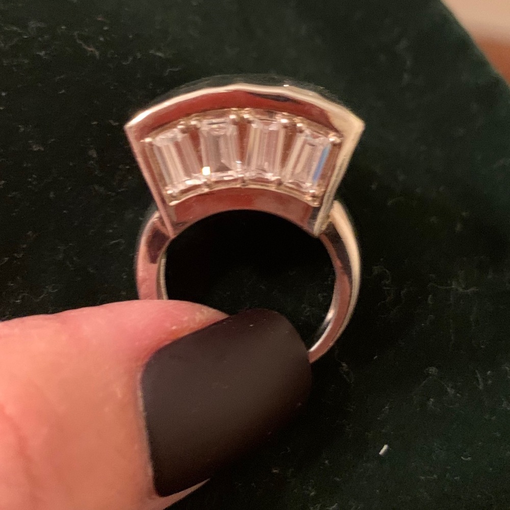 Sterling silver high profile ring Sz 5